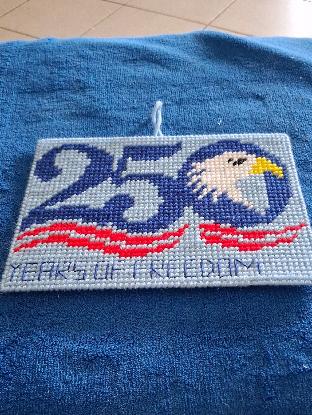 Handmade 250 Years of Freedom Patriotic Wall Hanging
